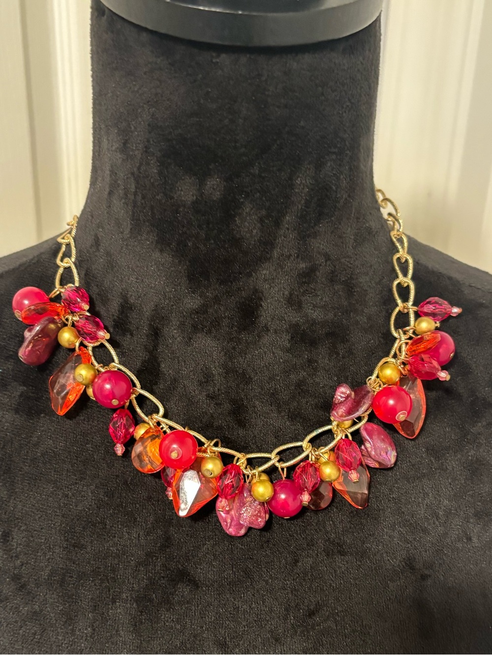 NWT Mix It Gold tone Colorful Necklace